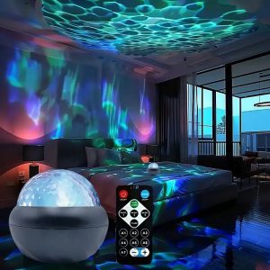 Starry Night Galaxy Projector Lamp with Music Mode and Remote Control