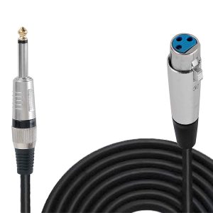 DIGIMORE 20 Feet 3 pin XLR Female to 6.35mm Male Cable
