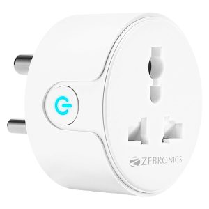 Zebronics 10A Smart Wi-Fi Plug Compatible with Google Assistant & Alexa (ZEB-SP110)