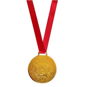 2.2" Golden Medal for School Winners, Sports, Athletic Games and Corporate Reward - 1 Piece