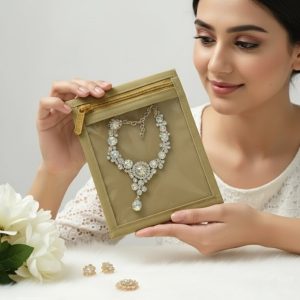 Supreme Jewelry and Trinket Pouch - 5 x 6 inch (Random color)