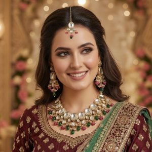 Couture Festive Choker with Uncut Faux Kundan Jewels