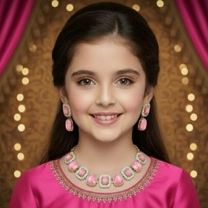 Monarch's Pink Adornment Necklace Set