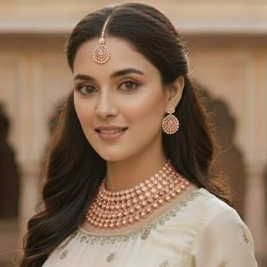 Rosy Diamonds Grandeur Necklace Set