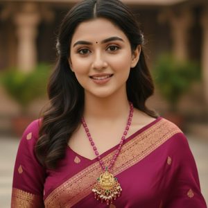 Lakshmi's Pink Pearl Temple Treasure Necklace