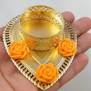 Golden Serenity Tealight Holder