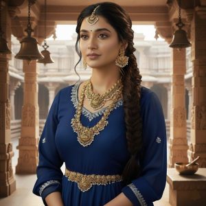 The Royal Dynasty's South Indian Temple Jewelry Set