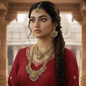 The Royal Regal South Indian Temple Jewelry Set