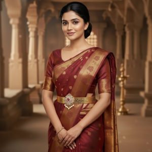 Regal Gold Metal Temple Waist Belt