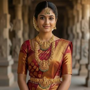 The Royal Thanjavur Temple Jewelry Set (6 piece)