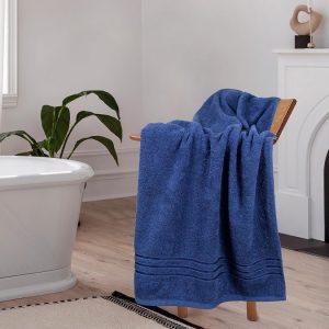 Trident Home Elegance Comfort Living Bath Towel (Navy Blue)