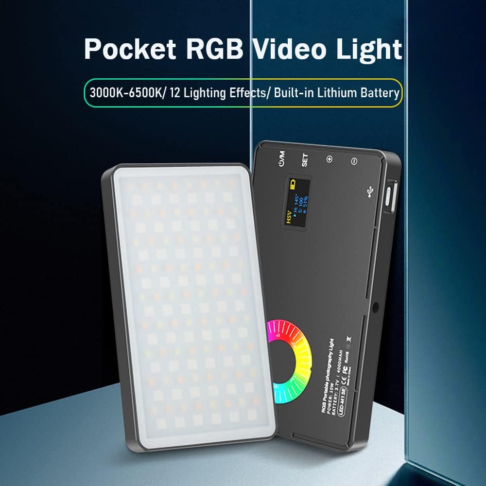 Portable Rechargeable RGB Video Light (4000 mAh) - Image 3