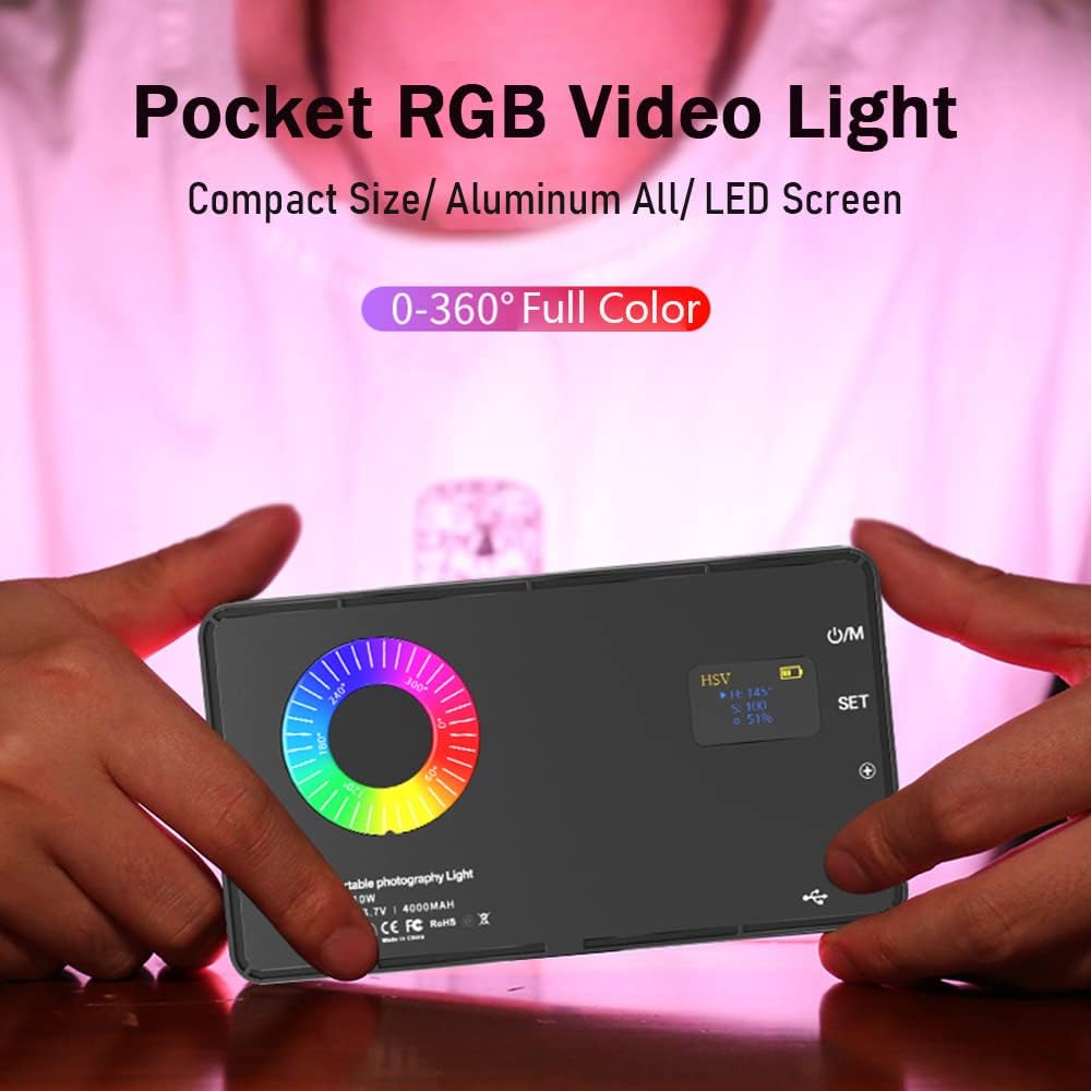 Portable Rechargeable RGB Video Light (4000 mAh) - Image 5