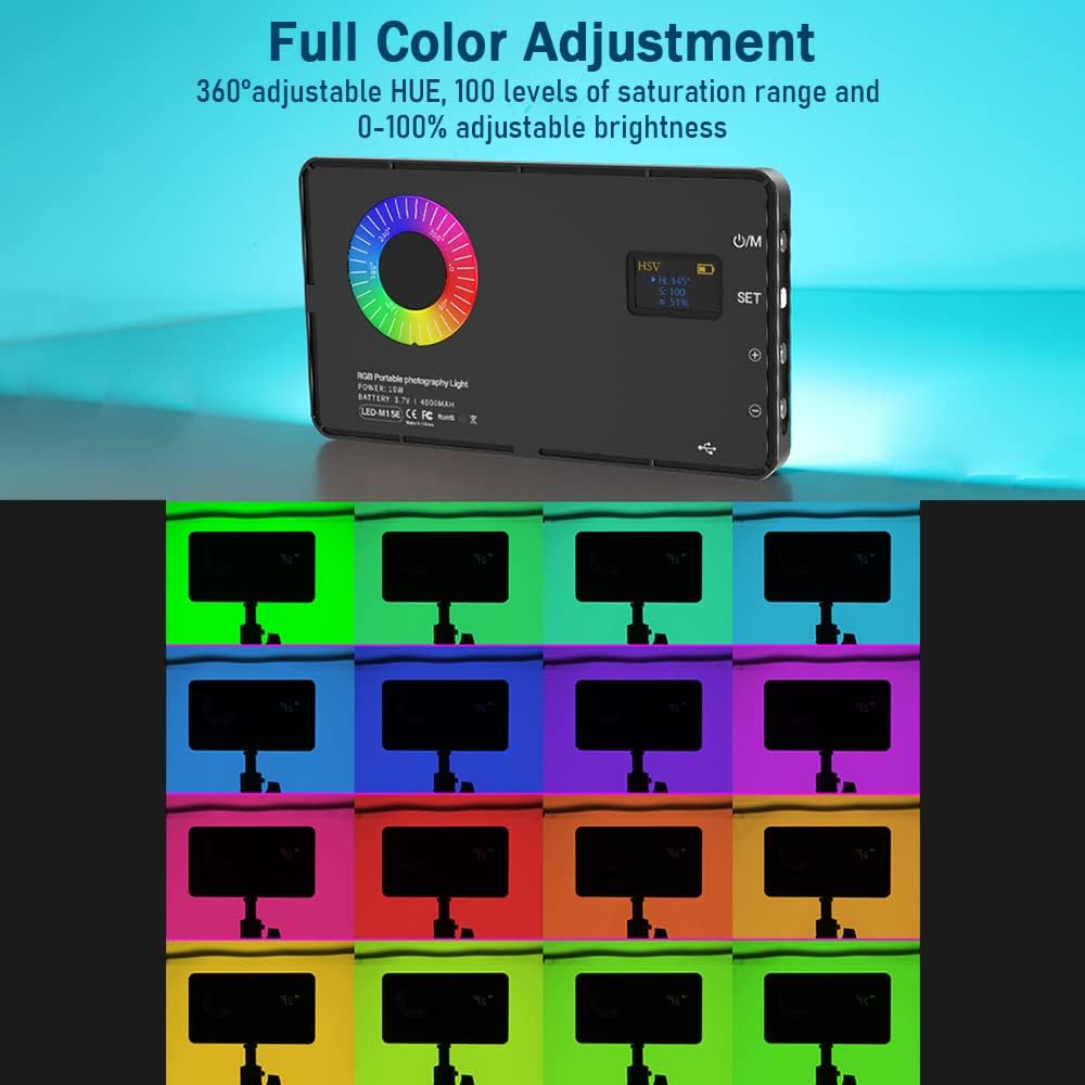 Portable Rechargeable RGB Video Light (4000 mAh) - Image 6