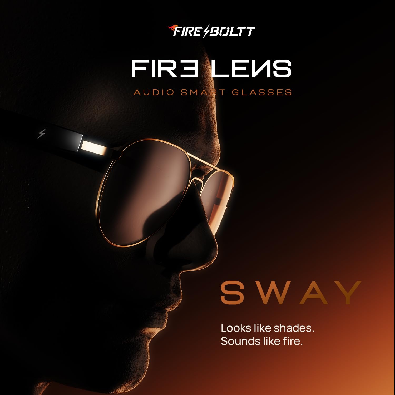 Fire-Boltt Fire-Lens Sway Smart Glasses with Smart Touch Controls & Voice Assistant - Image 2