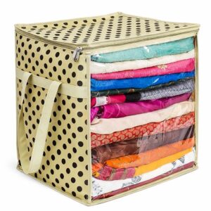 Large Size Cloth Storage Bag / Wardrobe Organized with Transparent Front