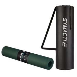 Symactive 6mm Anti-Skid Lightweight Water/Dirt Proof Yoga Mat with Carry Bag
