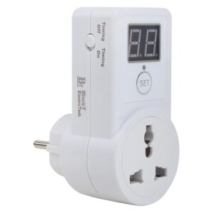 Blackt Timer ON/OFF Socket switch with Digital display