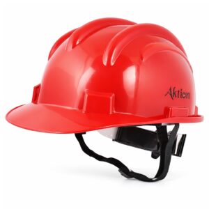 Aktion IS 2925:1984 Certified Safety Helmet (Red)