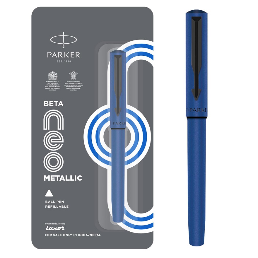 Parker Beta Neo Metalic Blue Refillable Ball Pen