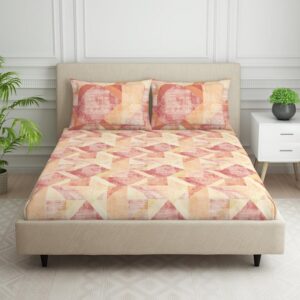 Spaces 100% Cotton Super King Size Double Bedsheet (108 x 108 inch)