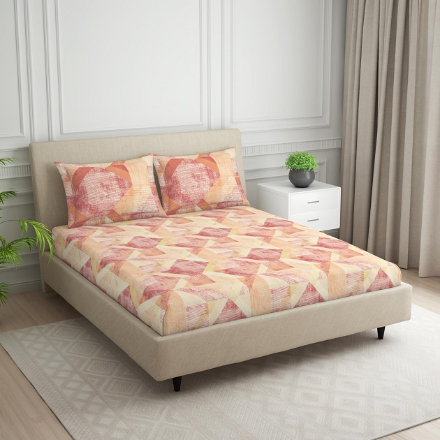 Spaces 100% Cotton Super King Size Double Bedsheet (108 x 108 inch) - Image 2