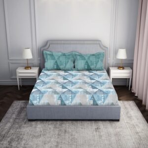 Spaces 100% Cotton 144 TC Double Bedsheet (88 x 100 inch)