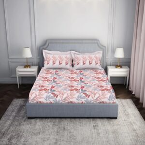 Spaces 100% Cotton 144 TC Double Bedsheet (88 x 100 inch)