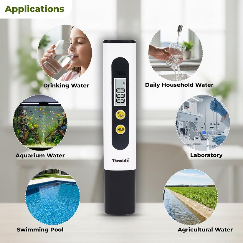 Themisto Digital TDS Meter with 2 free LR44 battery - Image 5