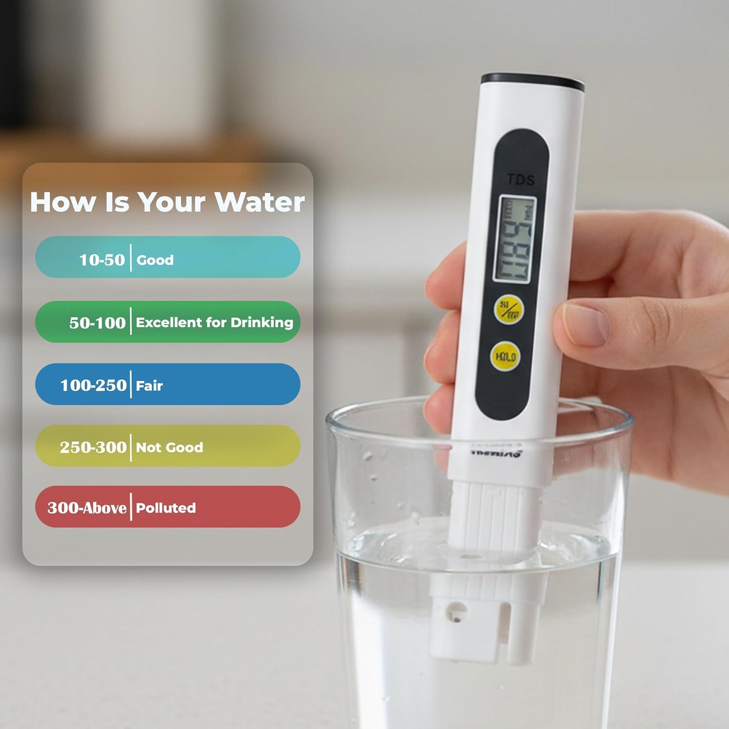 Themisto Digital TDS Meter with 2 free LR44 battery - Image 6