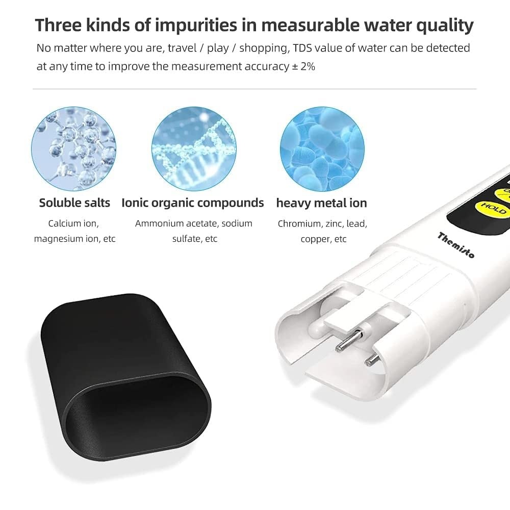 Themisto Digital TDS Meter with 2 free LR44 battery - Image 7