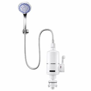 3000 Watt Tankless Electric Hot Water Heater Faucet with Shower and Temperature Adjustable Knob