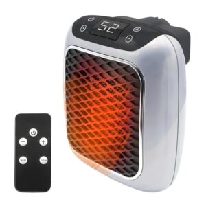800W Wall Mounted Electric Convector Heater with Remote, Digital Timer and Thermostat Control Buttons
