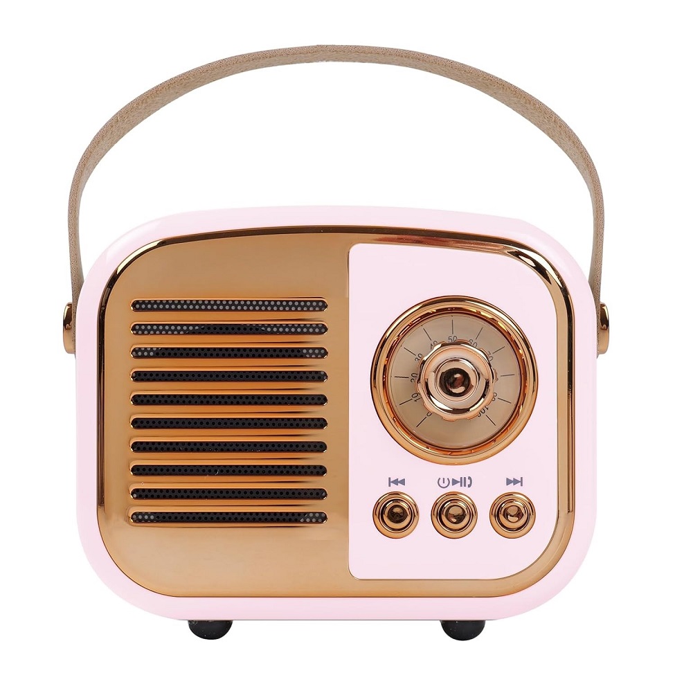Retro Bluetooth Speaker with inbuilt FM and USB/TF Support