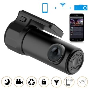  Front / Rear 1080P Full HD Car Dashcam with G-sensor and Loop Recording