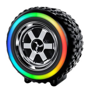 Rock Light Car Tyre Bluetooth Speaker with FM, TWS,, USB and 1200 mAh Battery