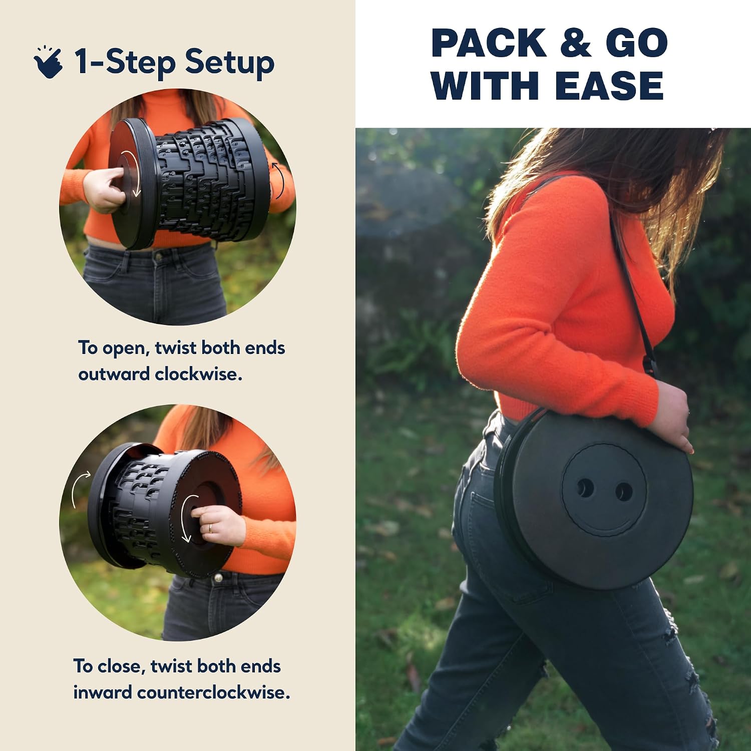 Adjustable, Portable & Foldable Stool for Travel, Camping, & Indoor Use - Image 3