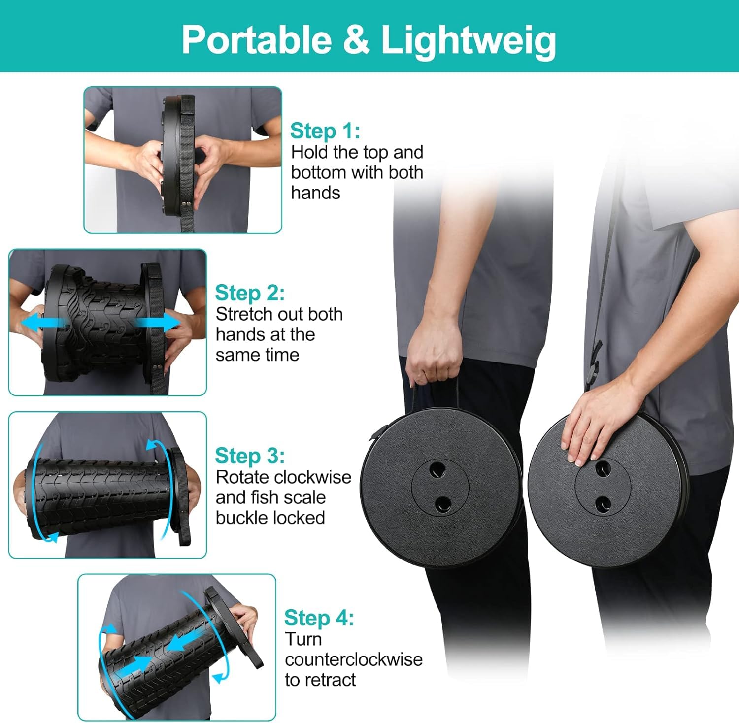 Adjustable, Portable & Foldable Stool for Travel, Camping, & Indoor Use - Image 7