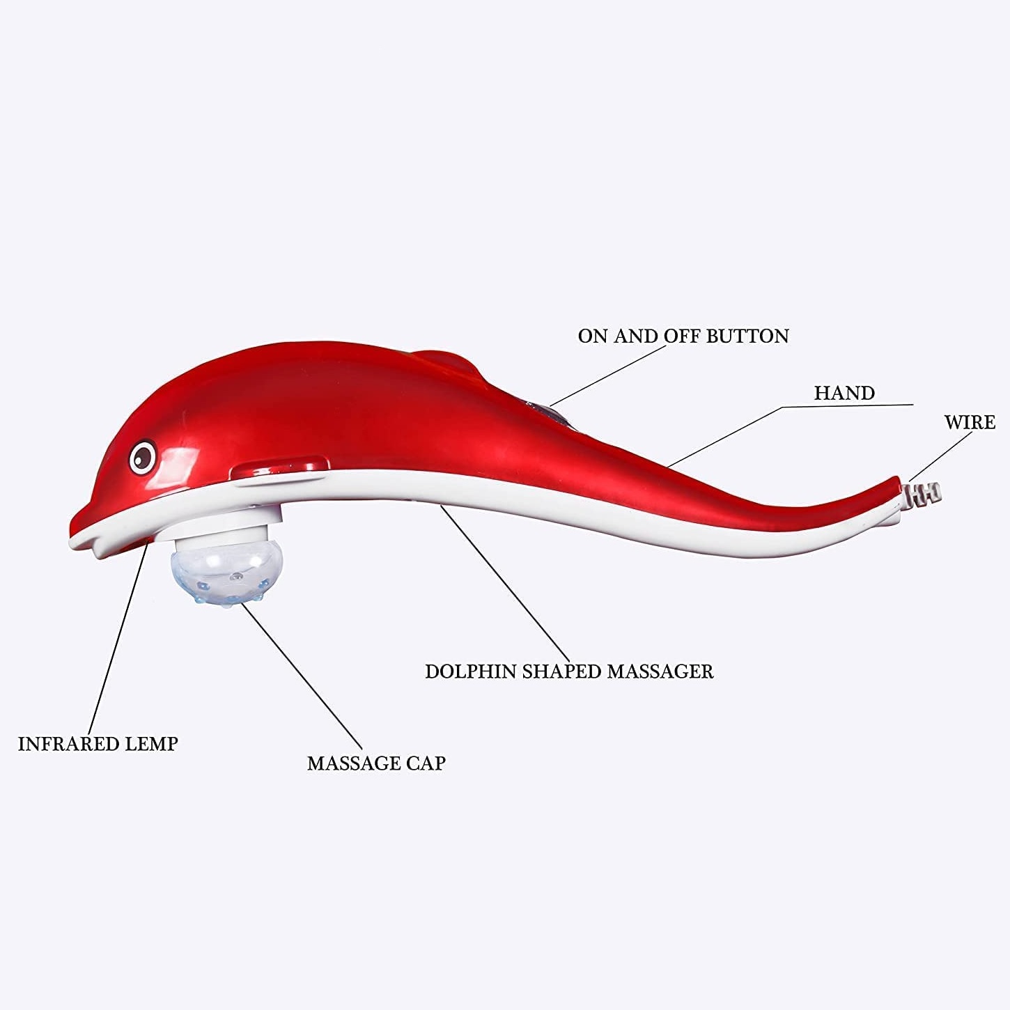 Dolphin Full Massager with powerful vibration, Far Infrared Therapy & Magnetic Massage - Image 5
